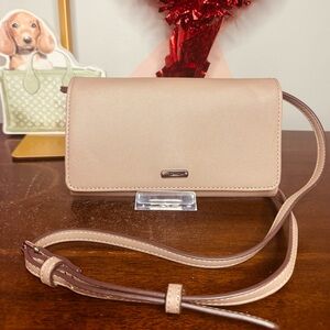 Chaps Beige Crossbody Bag EUC